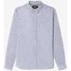 Chemise Le Temps des Cerises Chemise &agrave; rayures stars avec motif &eacute;toile Blanc