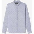 Chemise Le Temps des Cerises Chemise &agrave; rayures stars avec motif &eacute;toile Blanc