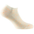 Chaussettes sur Grenoble : Chaussettes Achile Invisibles design hachur&eacute; fluo MADE IN FRANCE Orange