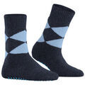 Chaussettes Burlington Chaussons chaussettes antid&eacute;rapantes Cosy Argyle Bleu
