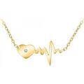 Colliers sur Grenoble : Collier Sc Boh&egrave;me BD2757-COLLIER-DORE-DIAMANT-BLANC Dor&eacute;