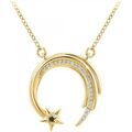 Collier Sc Boh&egrave;me BD3301-DORE-DIAMANT-NOIR Dor&eacute; Grenoble