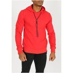 Pull Kebello Sweat &agrave; capuche H, Rouge Rouge