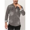 Chemise Kebello Chemise en jeans Slim Fit H, Gris