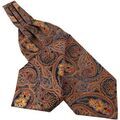 Echarpe Clj Charles Le Jeune Foulard Ascot L&eacute;onard Marron