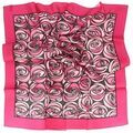 Echarpe Brochier Soieries 1890 Carr&eacute; 90 Makintosh Rose et Larme Rose