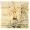 Echarpe Brochier Soieries 1890 Carr&eacute; 90 Seurat Tour Eiffel Marron
