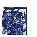 Echarpe Brochier Soieries 1890 Carr&eacute; 90 Dufy Perroquet Bleu