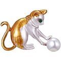 Broches Clj Charles Le Jeune Broche Chat Orange Grenoble