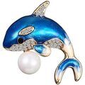 Broches Clj Charles Le Jeune Broche Dauphin Bleu Grenoble