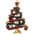 Broches Clj Charles Le Jeune Broche sapin de no&euml;l Rouge