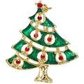 Broches Clj Charles Le Jeune Broche sapin de no&euml;l Vert