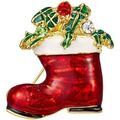 Broches sur Grenoble : Broches Clj Charles Le Jeune Broche No&euml;l Rouge