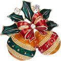 Broches Clj Charles Le Jeune Broche No&euml;l Orange Grenoble