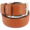 Ceinture Robert Charles Ceinture classiques surpiqu&eacute;e Marron