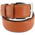 Ceinture Robert Charles Ceinture classiques surpiqu&eacute;e Marron Grenoble