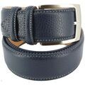 Ceintures sur Grenoble : Ceinture Robert Charles Ceinture classiques surpiqu&eacute;e Marine