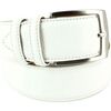 Ceinture Robert Charles Ceinture classiques surpiqu&eacute;e Blanc
