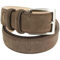 Ceinture Robert Charles Ceinture en daim surpiqu&eacute;e Marron