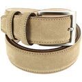 Ceintures sur Grenoble : Ceinture Robert Charles Ceinture en daim surpiqu&eacute;e Marron