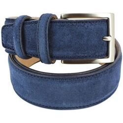 Ceinture Robert Charles Ceinture en daim surpiqu&eacute;e Bleu