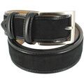 Ceintures sur Grenoble : Ceinture Robert Charles Ceinture en daim surpiqu&eacute;e Noir
