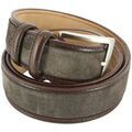 Ceintures sur Grenoble : Ceinture Robert Charles Ceinture en daim surpiqu&eacute;e Marron