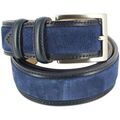 Ceinture Robert Charles Ceinture en daim surpiqu&eacute;e Bleu