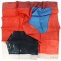 Echarpe Brochier Soieries 1890 Carr&eacute; 90 Poliakoff Composition pour carnet enluminures, 196 Rouge