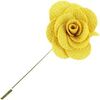 Broches Cravate Avenue Signature Boutonni&egrave;re rose sauvage Jaune