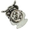 Broches Tony & Paul Boutonni&egrave;re Hibou et Strass Gris