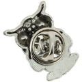 Broches Tony & Paul Boutonni&egrave;re Hibou et Strass Gris Grenoble