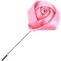 Broches Cravate Avenue Signature Boutonni&egrave;re rose satin Rose Grenoble