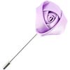 Broches Cravate Avenue Signature Boutonni&egrave;re rose satin Violet