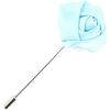 Broches Cravate Avenue Signature Boutonni&egrave;re rose satin Bleu