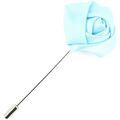 Broches sur Grenoble : Broches Cravate Avenue Signature Boutonni&egrave;re rose satin Bleu
