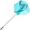 Broches Cravate Avenue Signature Boutonni&egrave;re rose satin Vert