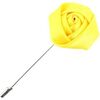 Broches Cravate Avenue Signature Boutonni&egrave;re rose satin Jaune
