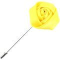 Broches Cravate Avenue Signature Boutonni&egrave;re rose satin Jaune Grenoble