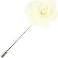 Broches Cravate Avenue Signature Boutonni&egrave;re rose sauvage Blanc Grenoble