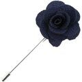 Broches Cravate Avenue Signature Boutonni&egrave;re rose sauvage Bleu