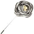 Broches Cravate Avenue Signature Boutonni&egrave;re Pivoines Gris Grenoble