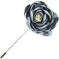 Broches Cravate Avenue Signature Boutonni&egrave;re Pivoines Gris Grenoble