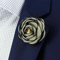 Broches Cravate Avenue Signature Boutonni&egrave;re Pivoines Vert Grenoble