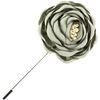 Broches Cravate Avenue Signature Boutonni&egrave;re Pivoines Vert
