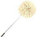 Broches Cravate Avenue Signature Boutonni&egrave;re Dahlia Marron Grenoble