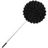 Broches Cravate Avenue Signature Boutonni&egrave;re Dahlia Noir