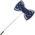 Broches Cravate Avenue Signature Boutonni&egrave;re Am&eacute;rica Bleu Grenoble