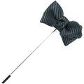 Broches Cravate Avenue Signature Boutonni&egrave;re Mini noeud pap stripe Bleu Grenoble