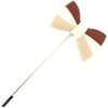 Broches Cravate Avenue Signature Boutonni&egrave;re mini noeud papillon tricolore Marron